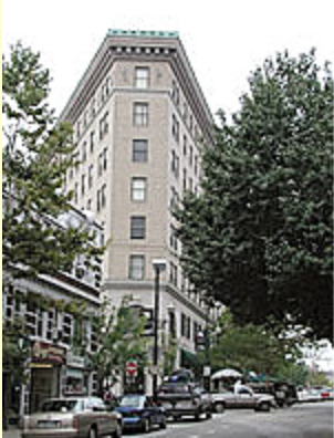 Flat Iron Building in Downtown Asheville